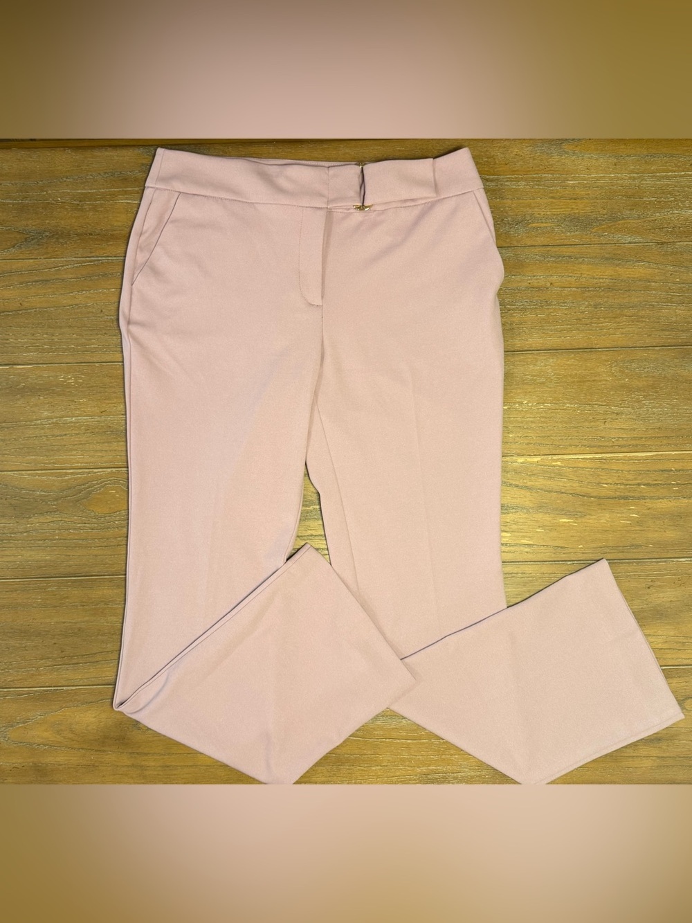 Anne Klein Blush Pink Skinny Dress Pants